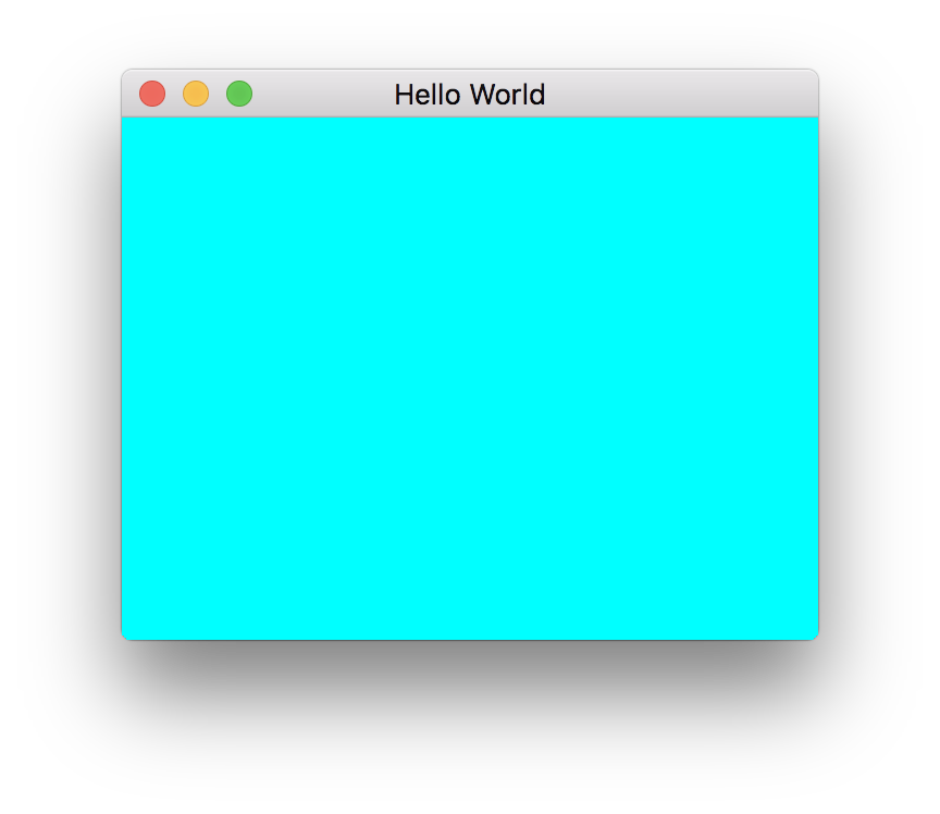 cyan window